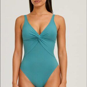 Bleu Rod Beattie Women's Twist and Shout Plunge One-Piece Swimsuit